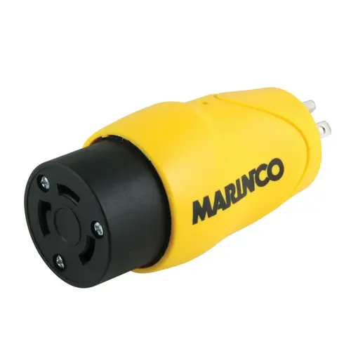 Marinco EEL Shore Power Straight Adapter, 15 Amp 125V Male to 30 Amp 125V Female Marinco EEL Shore Power Straight Adapter, 15 Amp 125V Male to 30 Amp 125V Female