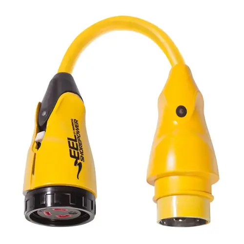 Marinco EEL Shore Power Pigtail Adapter, 50 Amp 125/250V Male to 30 Amp 125V Female Marinco EEL Shore Power Pigtail Adapter, 50 Amp 125/250V Male to 30 Amp 125V Female