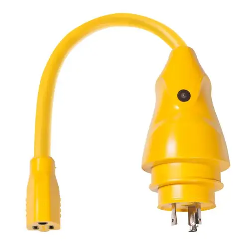 Marinco EEL Shore Power Pigtail Adapter, 30 Amp 125V Male to 15 Amp 125V Female Marinco EEL Shore Power Pigtail Adapter, 30 Amp 125V Male to 15 Amp 125V Female
