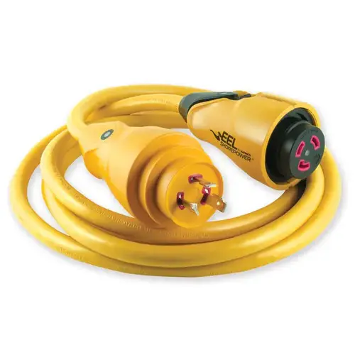 Marinco 12 Foot EEL Shore Power Cord Set, 30 Amp, 125V, Yellow Marinco 12 Foot EEL Shore Power Cord Set, 30 Amp, 125V, Yellow