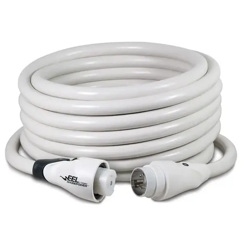 Marinco 50 Foot EEL Shore Power Cord Set, 50 Amp, 125/250V, White Marinco 50 Foot EEL Shore Power Cord Set, 50 Amp, 125/250V, White