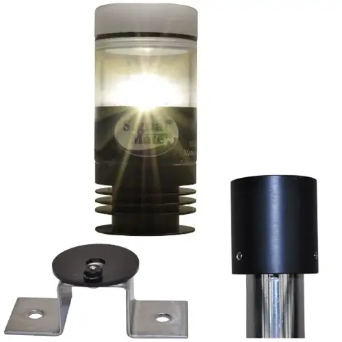 Pedestal Mount LED All-Round Anchor Navigation Light Clear with Black Housing Pedestal Mount LED All-Round Anchor Navigation Light Clear with Black Housing