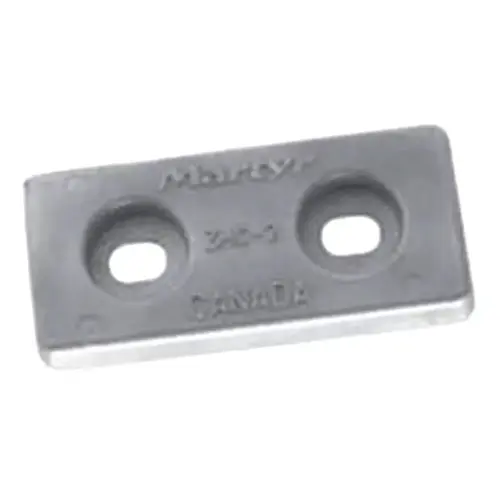 Aluminum Hull Anode - 5 3/4"L x 2 1/2"W x 3/4" thickness (B) Aluminum Hull Anode - 5 3/4"L x 2 1/2"W x 3/4" thickness (B)