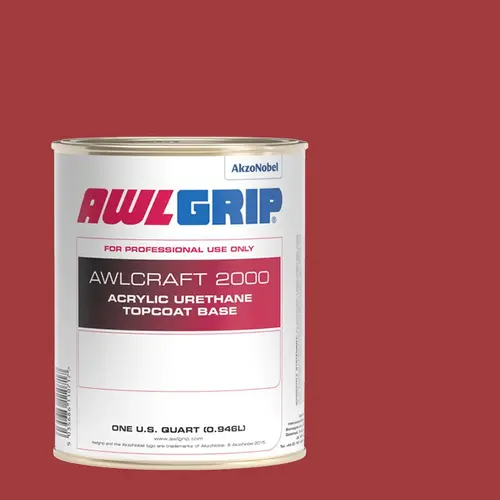 Awlcraft 2000 Acrylic Urethane High-Gloss Topcoat, Sunfast Red, Quart Awlcraft 2000 Acrylic Urethane High-Gloss Topcoat, Sunfast Red, Quart