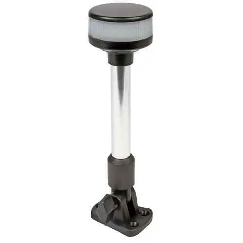Base Mount Fold-Down LED All-Round Navigation Pole Light 9", 2 Nautical Miles Visibility Clear Base Mount Fold-Down LED All-Round Navigation Pole Light 9", 2 Nautical Miles Visibility Clear