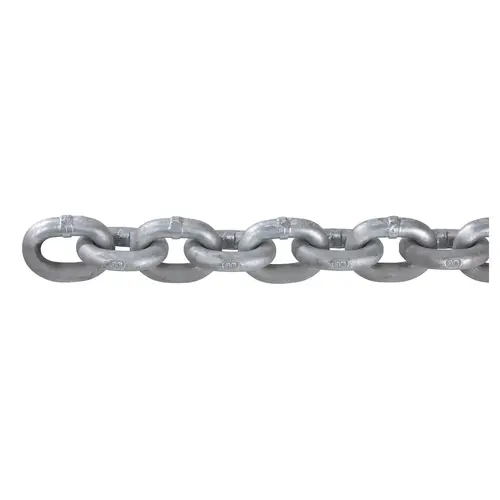 3/8" BBB Chain, Inside Link Length: 1.09", MWL: 2650lb., Breaking Strength: 11000lb., Weight: 1.6lb./ft., Standard Pack: 400 ft 3/8" BBB Chain, Inside Link Length: 1.09", MWL: 2650lb., Breaking Strength: 11000lb., Weight: 1.6lb./ft., Standard Pack: 400 ft
