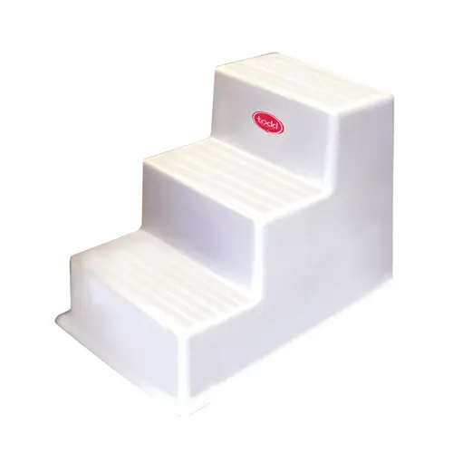 Triple Nestable Dock Step White Triple Nestable Dock Step White
