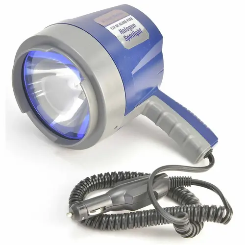Plug In 12V DC Halogen Spotlight 1,100 Lumen with Shock Resistant Lens Plug In 12V DC Halogen Spotlight 1,100 Lumen with Shock Resistant Lens