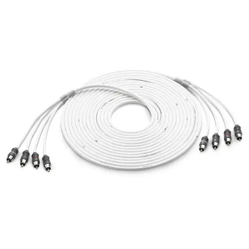 XMD-WHTAIC4-25: RCA 4-Channel, 25 ft (7.62 m) Marine Audio Interconnect XMD-WHTAIC4-25: RCA 4-Channel, 25 ft (7.62 m) Marine Audio Interconnect