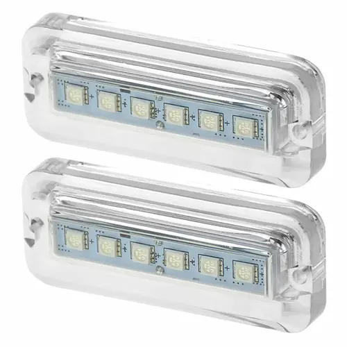 Rectangular Six LED Underwater Light, Blue, 2-Pack Rectangular Six LED Underwater Light, Blue, 2-Pack