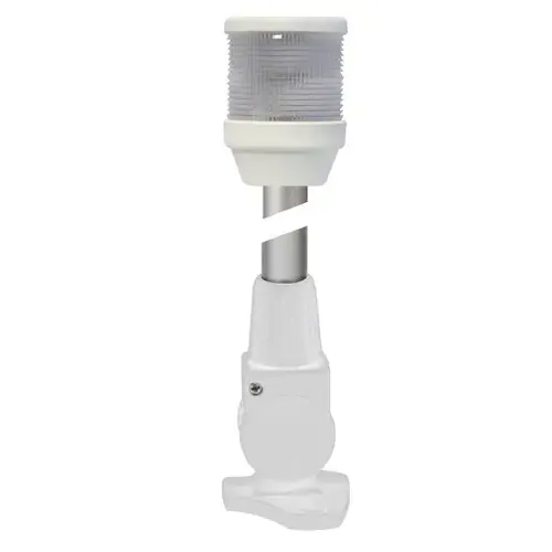 2010 Fold-Down Anchor Navigation Light, 2 Nautical Miles Visibility White with White Housing 2010 Fold-Down Anchor Navigation Light, 2 Nautical Miles Visibility White with White Housing