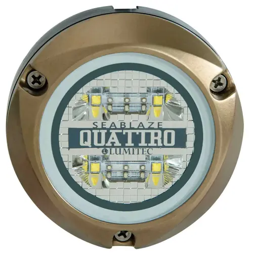 Zambezi Quattro Surface Mount Underwater Light, Dual White/Blue Zambezi Quattro Surface Mount Underwater Light, Dual White/Blue
