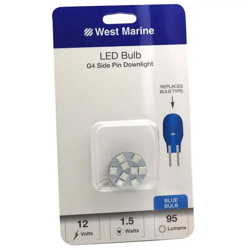 G4 Side Pin Downlight LED Bulb, Blue G4 Side Pin Downlight LED Bulb, Blue