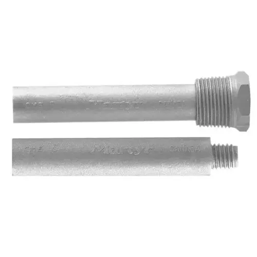Anode with Plug, Length: 2" (51mm), Diameter: 5/8" (16mm), NPT: 1/2", UNC: 7/16" Anode with Plug, Length: 2" (51mm), Diameter: 5/8" (16mm), NPT: 1/2", UNC: 7/16"