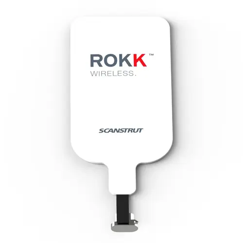 ROKK Wireless Patch for Micro USB Chargeable Phones White ROKK Wireless Patch for Micro USB Chargeable Phones White