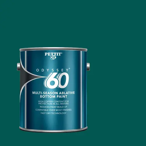 Odyssey 60 Multi-Season Ablative Antifouling Bottom Paint, Green, Gallon Odyssey 60 Multi-Season Ablative Antifouling Bottom Paint, Green, Gallon