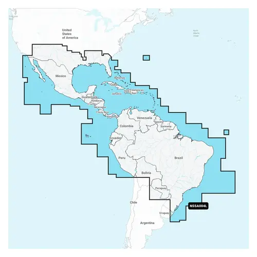 Navionics Vision+ SA004L Mexico, Caribbean to Brazil Electronic Chart Navionics Vision+ SA004L Mexico, Caribbean to Brazil Electronic Chart