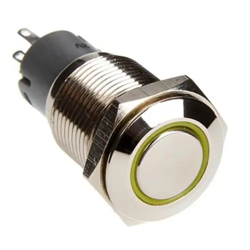 16mm LED Two Position Switch, Yellow 16mm LED Two Position Switch, Yellow