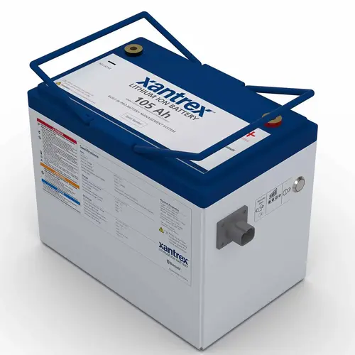 Group 27 Lithium-Ion Iron Phosphate (LiFePO4) Battery, 105 Amp Hours Group 27 Lithium-Ion Iron Phosphate (LiFePO4) Battery, 105 Amp Hours