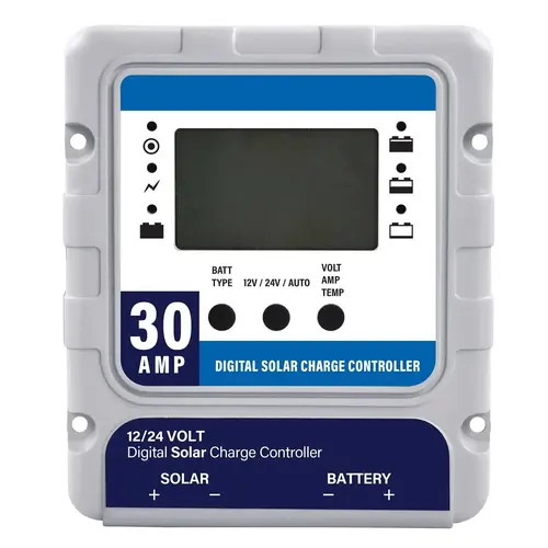30Amp Digital Solar Charge Controller, 12V Batteries Including Lithium 30Amp Digital Solar Charge Controller, 12V Batteries Including Lithium