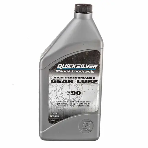 Quicksilver SAE 90 High Performance Gear Lube, Quart Quicksilver SAE 90 High Performance Gear Lube, Quart