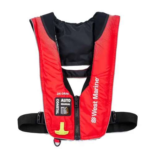 Coastal Zippered Automatic/Manual 24 Gram Inflatable PFD Coastal Zippered Automatic/Manual 24 Gram Inflatable PFD