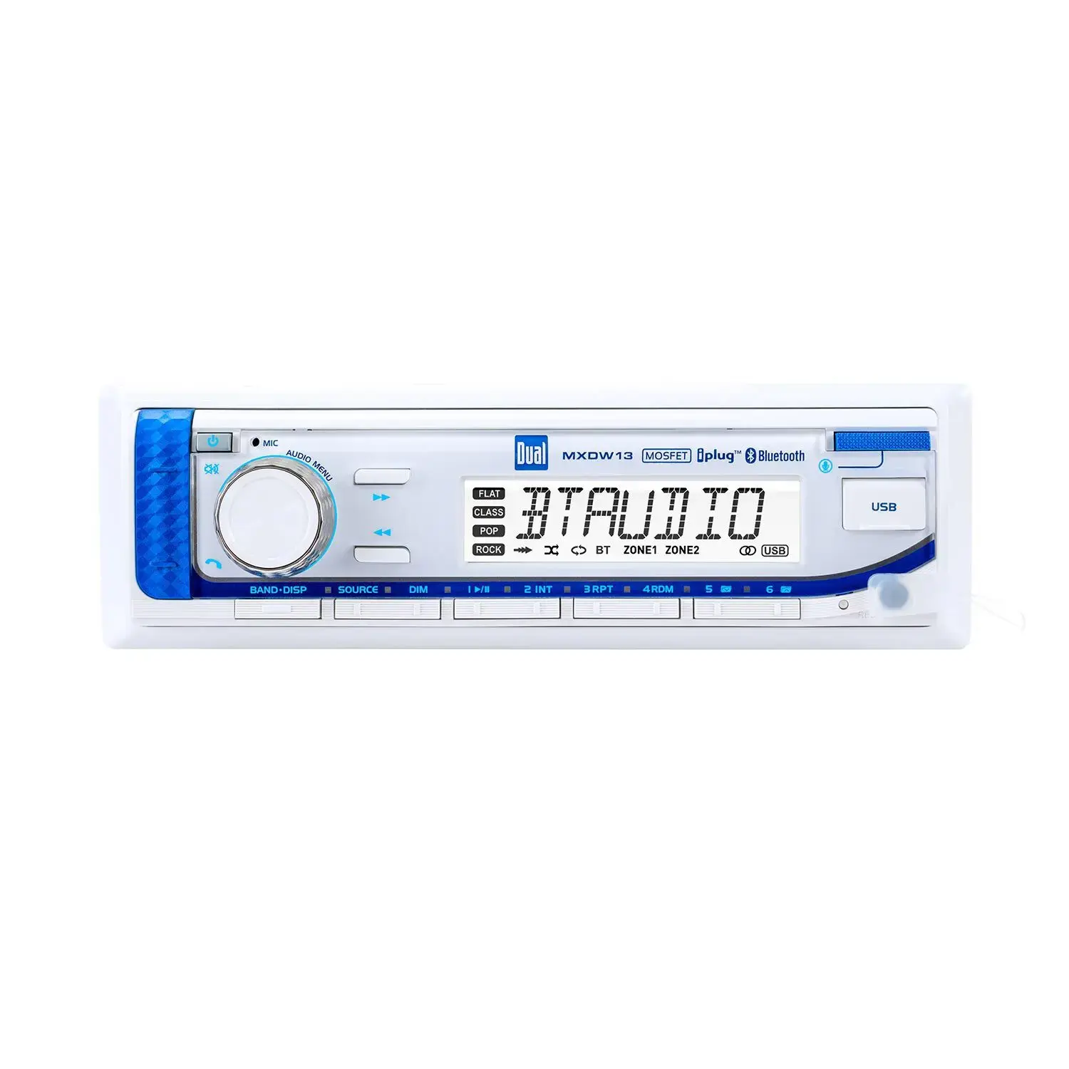 DUAL Marine Digital Media and Bluetooth Receiver Grayscale MXDW13