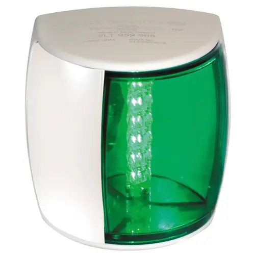 NaviLED PRO Side Mount Starboard Navigation Light Green with White Housing NaviLED PRO Side Mount Starboard Navigation Light Green with White Housing