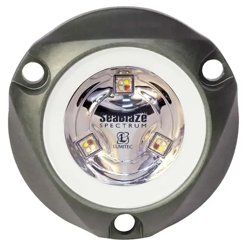 SeaBlaze Mini LED Underwater Light, Brushed Aluminum, Spectrum RGBW, PLI-Enabled SeaBlaze Mini LED Underwater Light, Brushed Aluminum, Spectrum RGBW, PLI-Enabled
