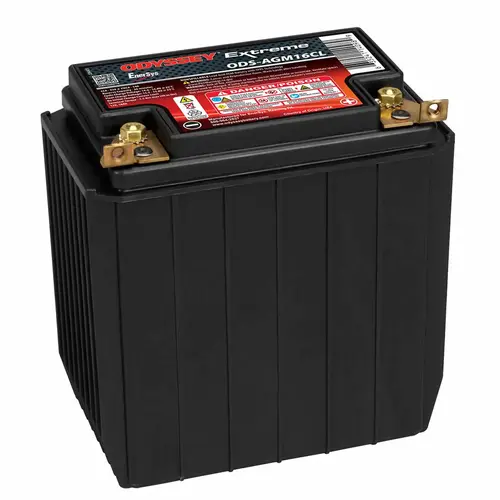 Odyssey Extreme ODS-AGM16CL AGM Powersport Battery with Thin Plate Pure Lead Technology, 18 Amp Hours, 220 Cold Cranking Amps, 330 Marine Cranking Amps, 26 Reserve Minutes Odyssey Extreme ODS-AGM16CL AGM Powersport Battery with Thin Plate Pure Lead Technology, 18 Amp Hours, 220 Cold Cranking Amps, 330 Marine Cranking Amps, 26 Reserve Minutes