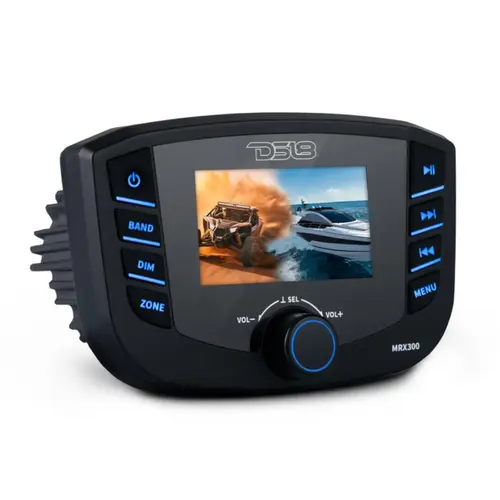 Marine Stereo, TFT screen, 3 Zones, 4 volts Output, BT, RDS 4 x 50 Watts Marine Stereo, TFT screen, 3 Zones, 4 volts Output, BT, RDS 4 x 50 Watts