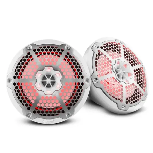 HYDRO 8" 2-Way Marine Speakers with Integrated RGB LED Lights, 375 Watts, White HYDRO 8" 2-Way Marine Speakers with Integrated RGB LED Lights, 375 Watts, White