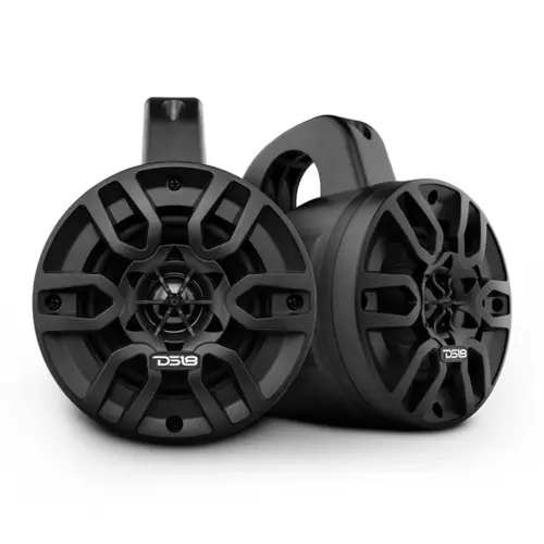 HYDRO 4" Wakeboard Tower Speakers, 300 Watts, Black HYDRO 4" Wakeboard Tower Speakers, 300 Watts, Black