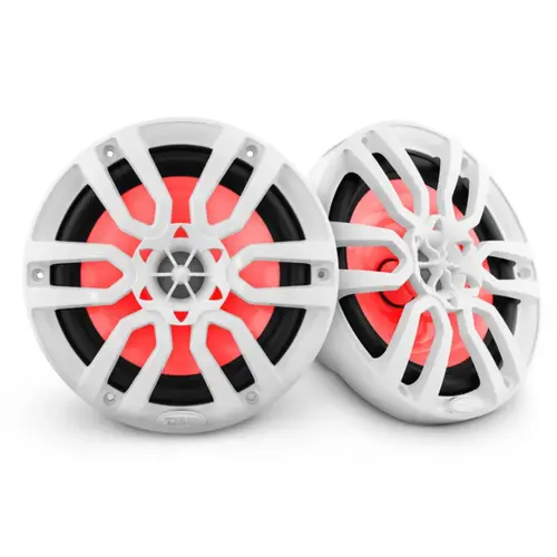 HYDRO 8" 2-Way Marine Speakers with Integrated RGB LED Lights, 375 Watts, White HYDRO 8" 2-Way Marine Speakers with Integrated RGB LED Lights, 375 Watts, White