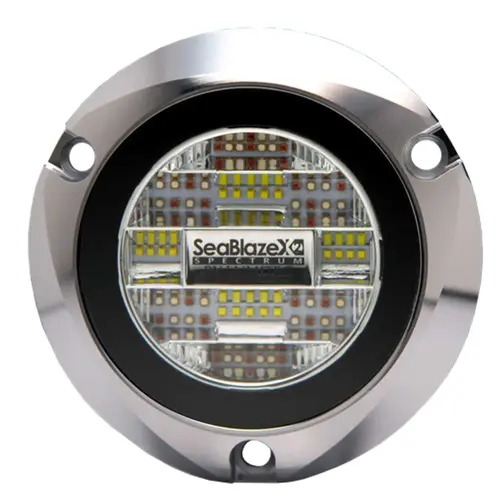 SeaBlaze X2 LED Underwater Light Full-Color Spectrum, Polished Bezel SeaBlaze X2 LED Underwater Light Full-Color Spectrum, Polished Bezel