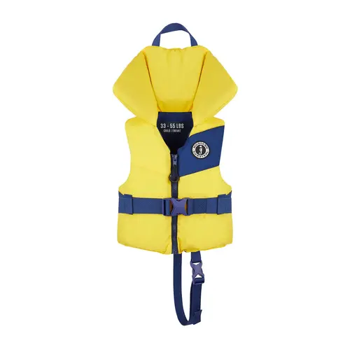 Infant Lil Legends Foam Vest Yellow-Navy Infant Lil Legends Foam Vest Yellow-Navy