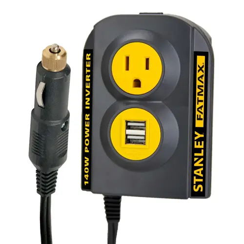 PCI140 STANLEY 140 WATT DC POWER INVERTER W/USB PCI140 STANLEY 140 WATT DC POWER INVERTER W/USB