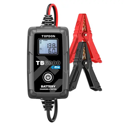 2-in-1 6A Battery Charger & Battery Tester with App 2-in-1 6A Battery Charger & Battery Tester with App