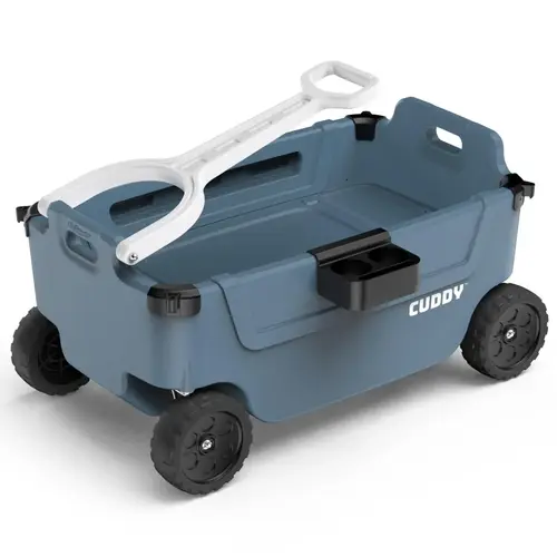CUDDY Utility Wagon with 40 QT Cooler, Stoneblue CUDDY Utility Wagon with 40 QT Cooler, Stoneblue