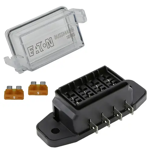 Water Resistant ATC/ATO Fuse Block, 4 Circuit with Cover Water Resistant ATC/ATO Fuse Block, 4 Circuit with Cover