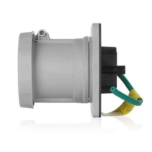 100 Amp 277/480 Volt 3-Phase, 4P, 5W, North American Pin & Sleeve Receptacle, ABYC Certified, IEC 60309 Industrial Grade Marine Grade IP66/67/68, & IP69K Watertight 100 Amp 277/480 Volt 3-Phase, 4P, 5W, North American Pin & Sleeve Receptacle, ABYC Certified, IEC 60309 Industrial Grade Marine Grade IP66/67/68, & IP69K Watertight