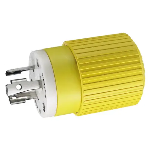 Hubbell Marine Twist-Lock Plug, 30A 125V, Yellow (B-Line) Hubbell Marine Twist-Lock Plug, 30A 125V, Yellow (B-Line)