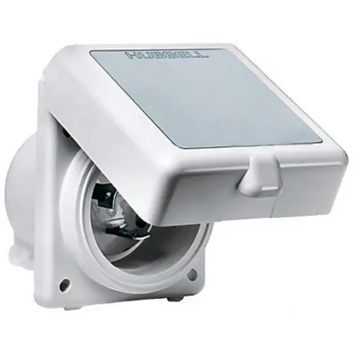 Hubbell Marine Hull Inlet , 16a 230V, Non-Metallic Hubbell Marine Hull Inlet , 16a 230V, Non-Metallic