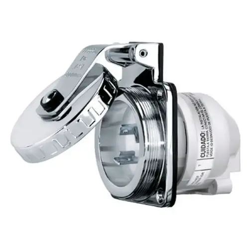 Hubbell Marine Hull Inlet , 16a 230V, Stainless Steel Hubbell Marine Hull Inlet , 16a 230V, Stainless Steel
