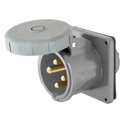 Hubbell Marine Pin & Sleeve Inlet, 3P4W, 100A 125/250V Hubbell Marine Pin & Sleeve Inlet, 3P4W, 100A 125/250V