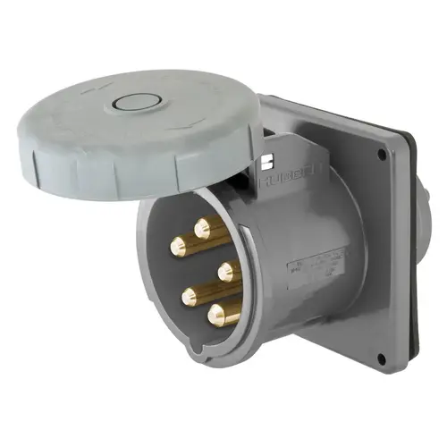 Hubbell Marine Pin & Sleeve Inlet, 4P5W, 100A 277/480v Hubbell Marine Pin & Sleeve Inlet, 4P5W, 100A 277/480v