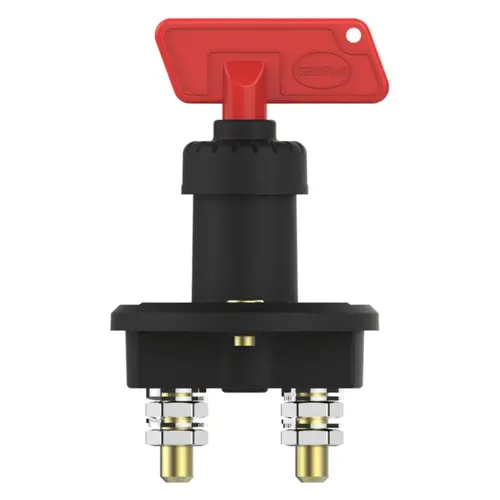 SEAFLO Battery Disconnect Switch, Push Button Battery Isolator with Rotary Actuator, ON-OFF-ON Operation SEAFLO Battery Disconnect Switch, Push Button Battery Isolator with Rotary Actuator, ON-OFF-ON Operation