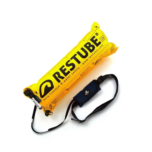 Restube Beach One-Pull Inflatable Safety Buoy Marine Blue Restube Beach One-Pull Inflatable Safety Buoy Marine Blue