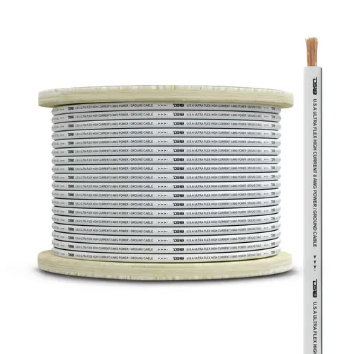 8-GA Marine Grade Tinned 100% Copper OFC Ground Wire, 100 Feet 8-GA Marine Grade Tinned 100% Copper OFC Ground Wire, 100 Feet