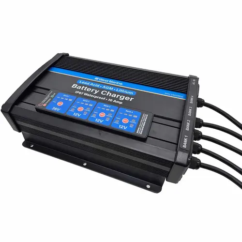 3X12V 10A + 36V 10A, 4 Bank Mounted Battery Charger 3X12V 10A + 36V 10A, 4 Bank Mounted Battery Charger